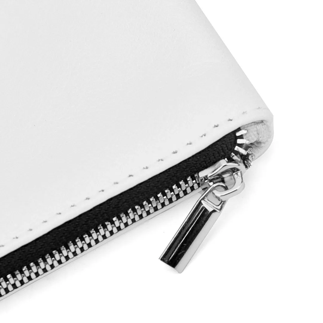 Scotty Pencil Case - White Leather