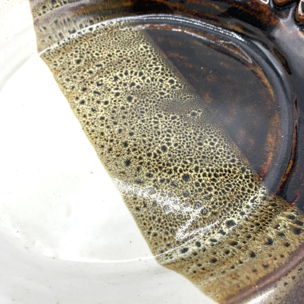 SMS Ceramics Studio Pottery Oak Leaf & Acorn Bowl /hgo