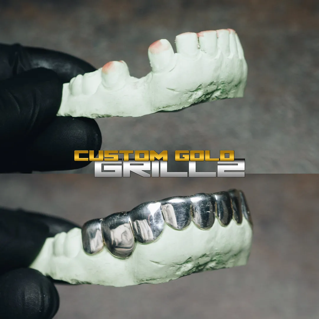 Solid .925 Sterling Silver Deep Cut Grillz