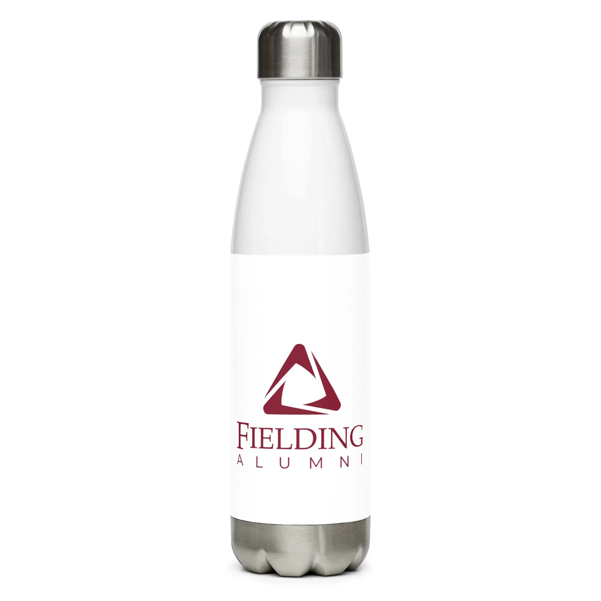Stainless Steel Water Bottle - White | Alumni Logo