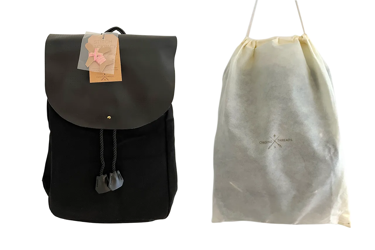 Stitch Backpack - Black