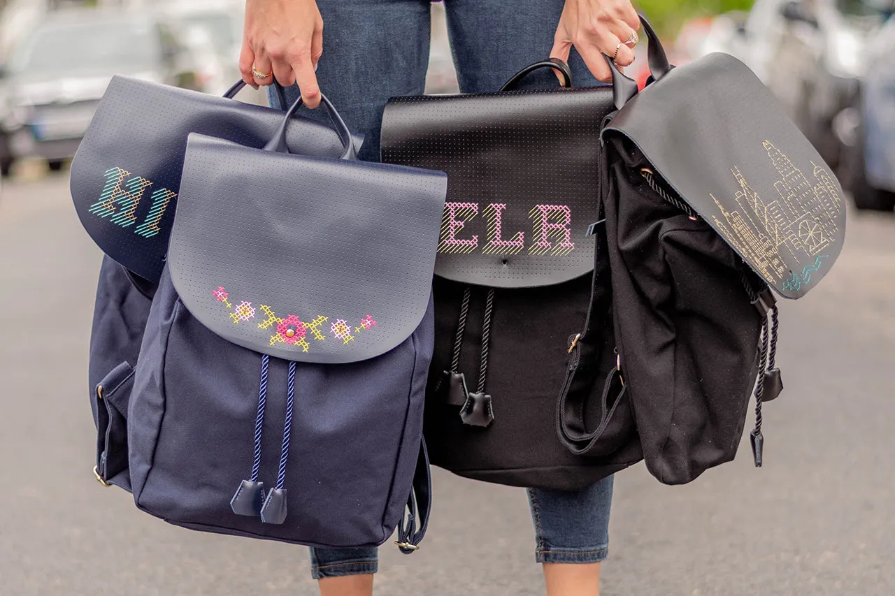 Stitch Backpack - Black
