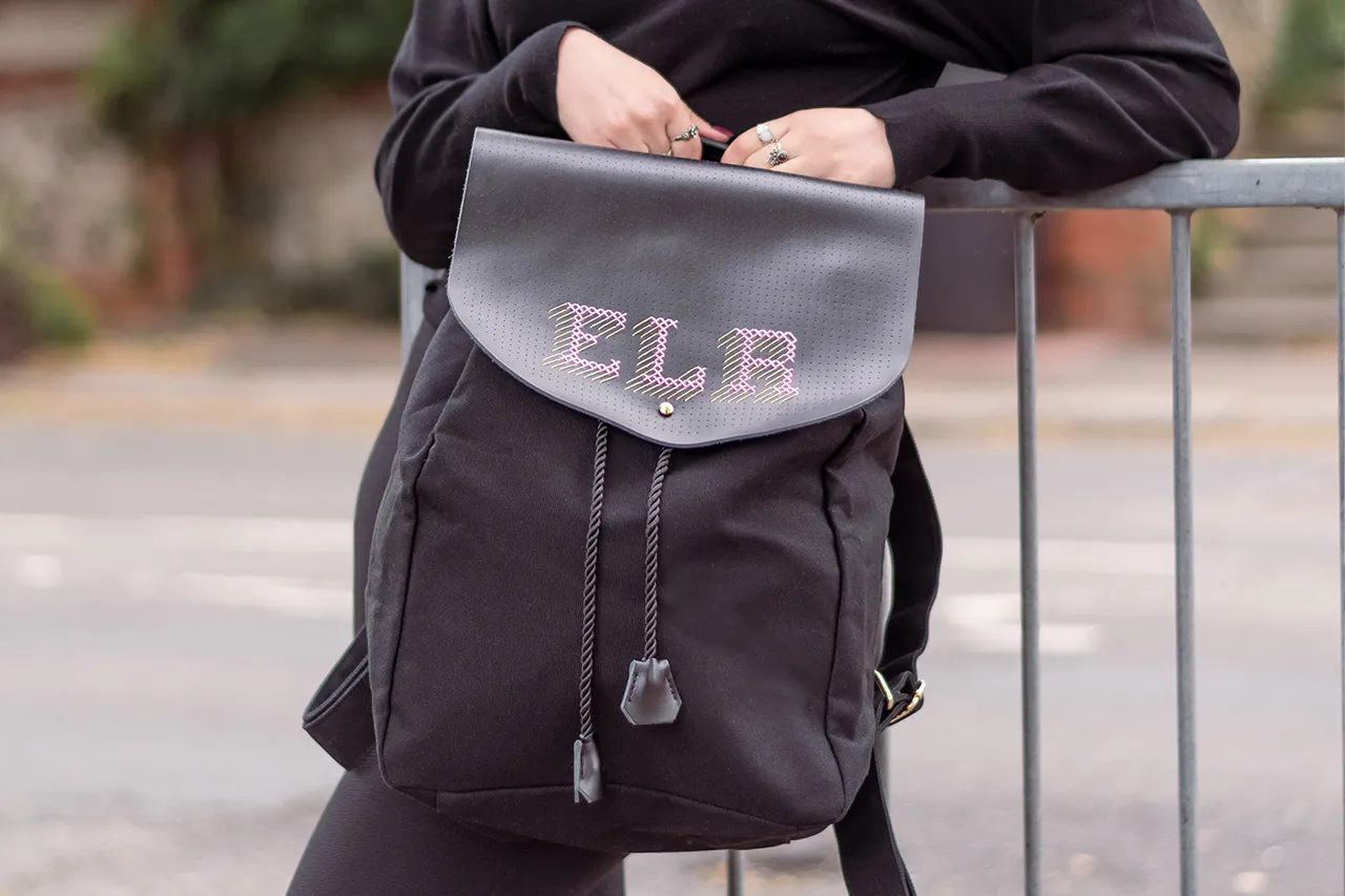 Stitch Backpack - Black