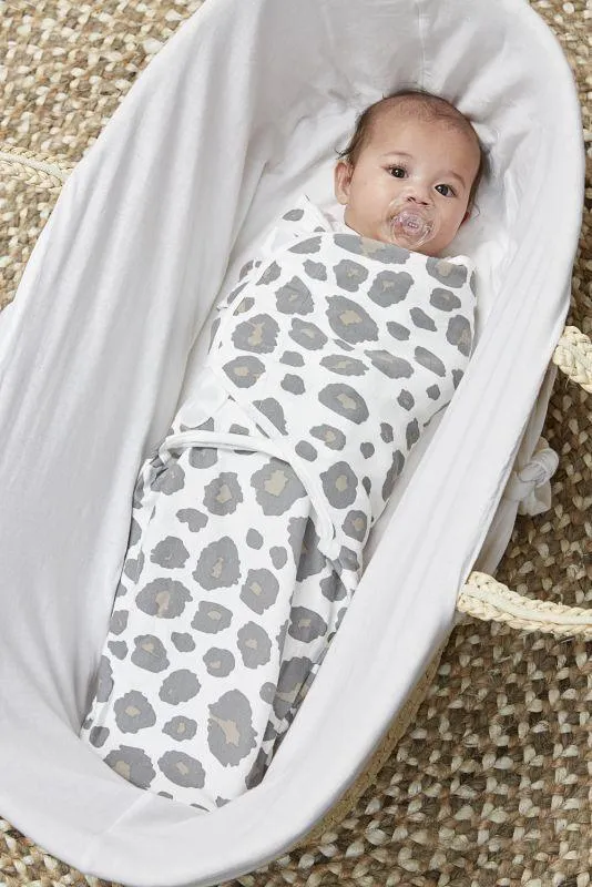 Swaddle Meyco 2pack - Panther/Uni Grey - 0-3m
