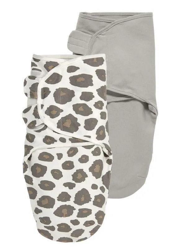 Swaddle Meyco 2pack - Panther/Uni Grey - 0-3m