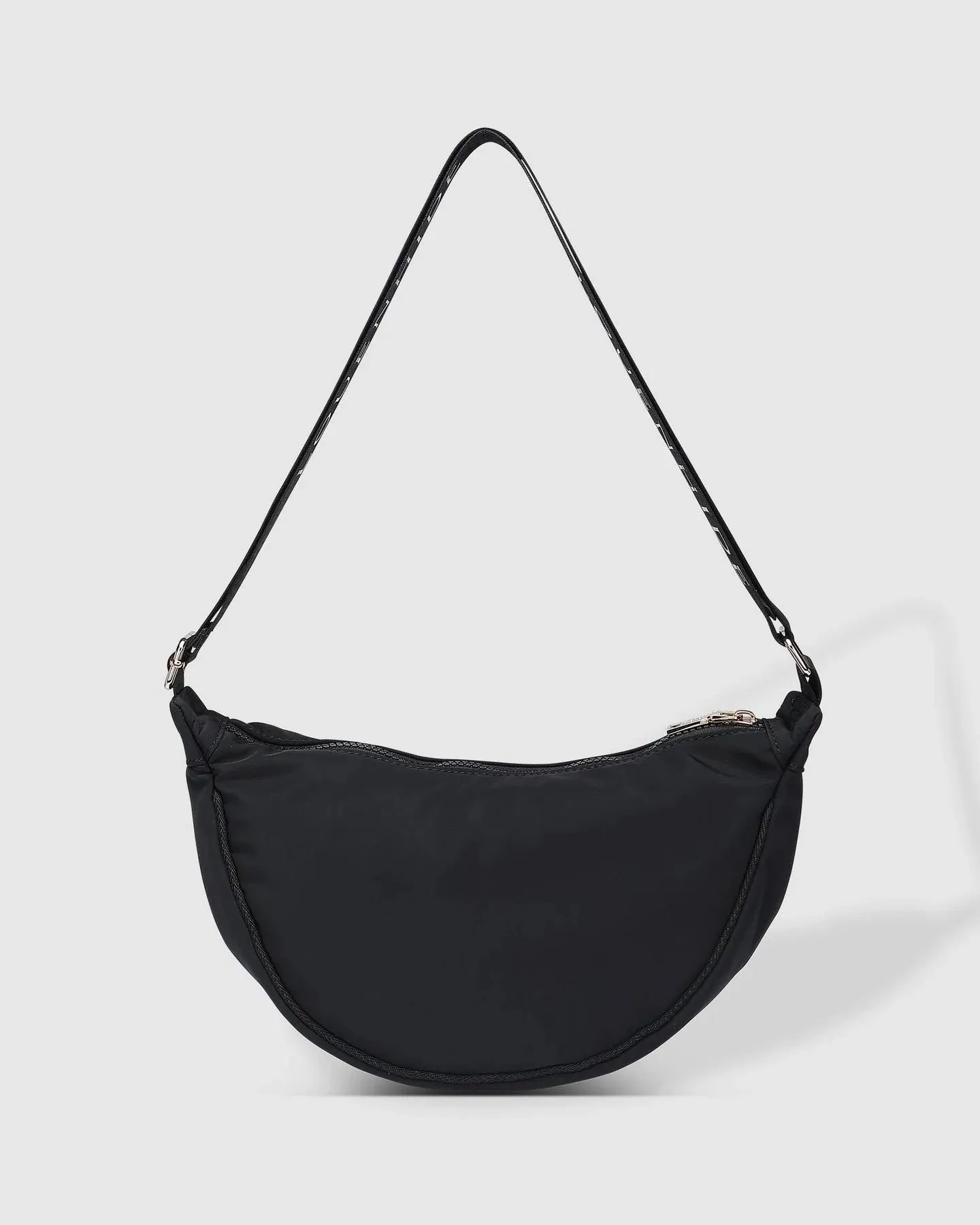 Sylvia Nylon Crossbody Bag - Black