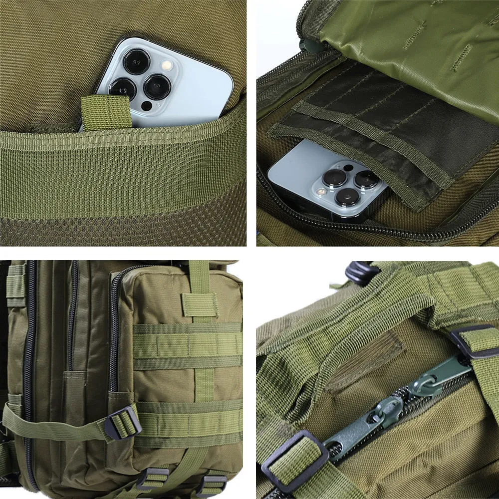 SYZM 50L or 30L Tactical Backpack Nylon Military Backpack Molle Army Knapsack Waterproof Camping Hunting Fishing Trekking Bags
