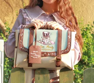 Tea Candy Sweet Vintage Green Nature Cottagecore Brown Student Briefcase Bag