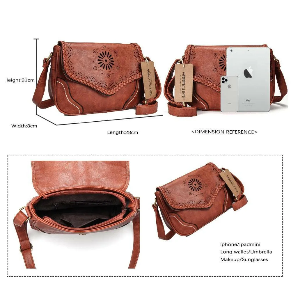 The MIRANDA Classic Floral Style Shoulder Bag