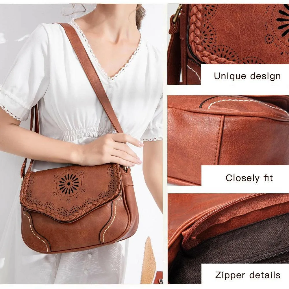 The MIRANDA Classic Floral Style Shoulder Bag