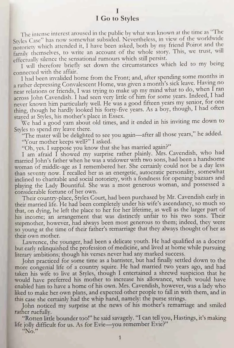 THE MYSTERIOUS AFFAIR AT STYLES - Agatha Christie