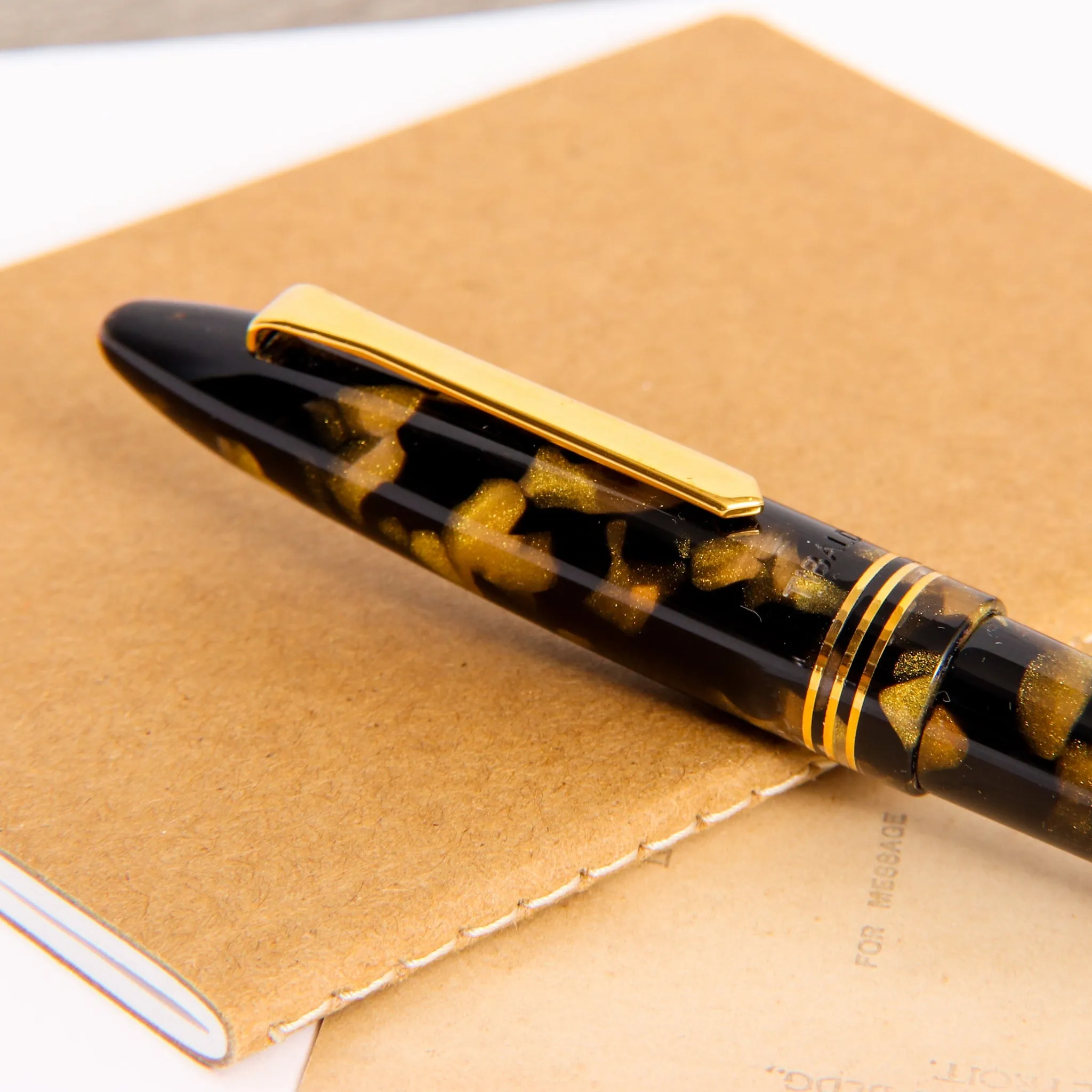 Tibaldi Bononia Black Gold Ballpoint Pen