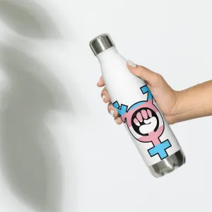 Trans Power Symbol Stainless Steel Water Bottle