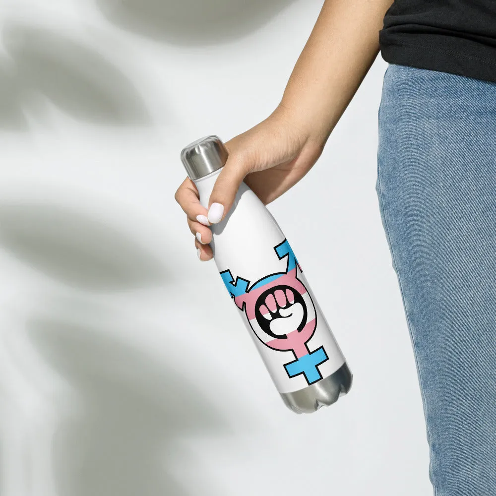 Trans Power Symbol Stainless Steel Water Bottle