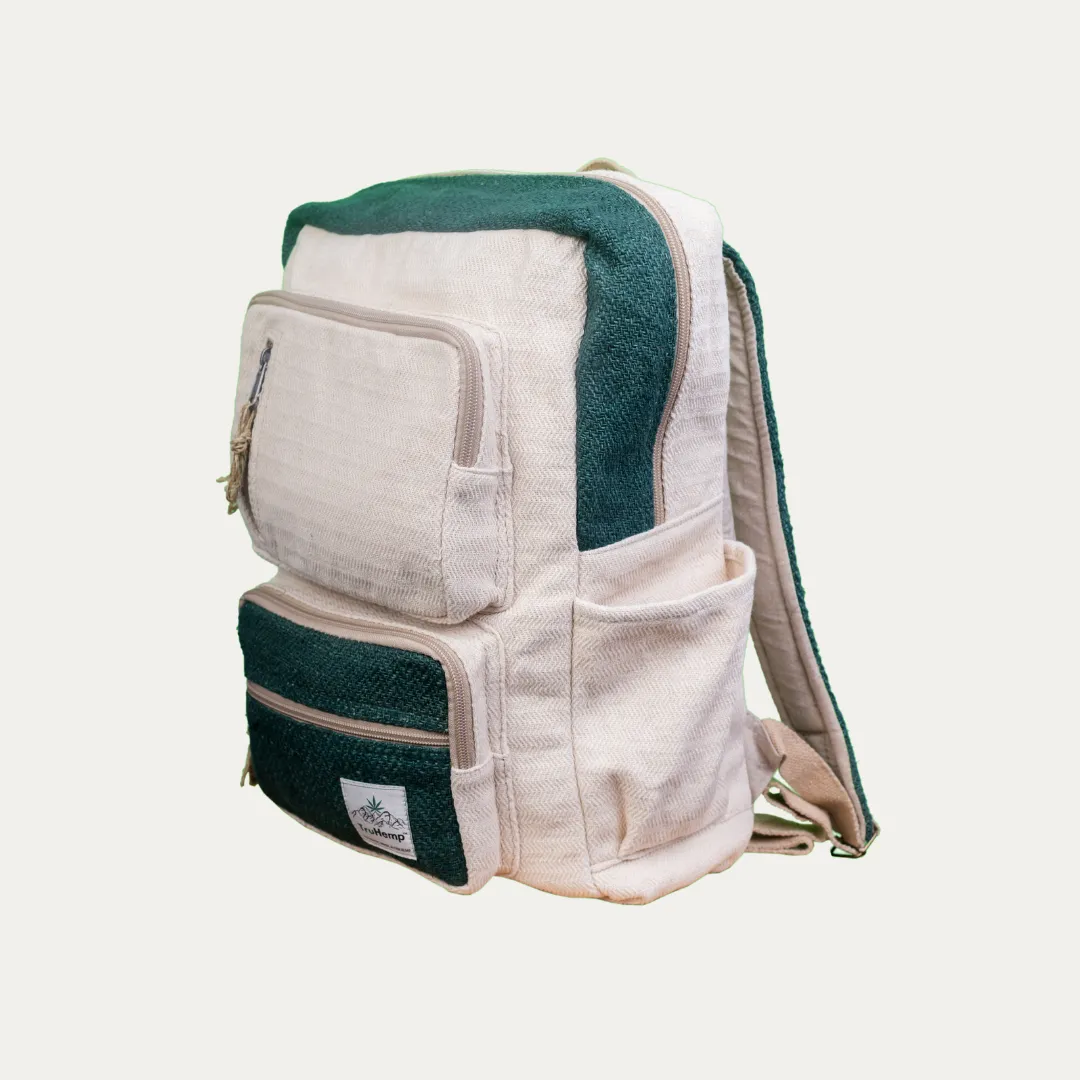Traveller Hemp Backpack - Green
