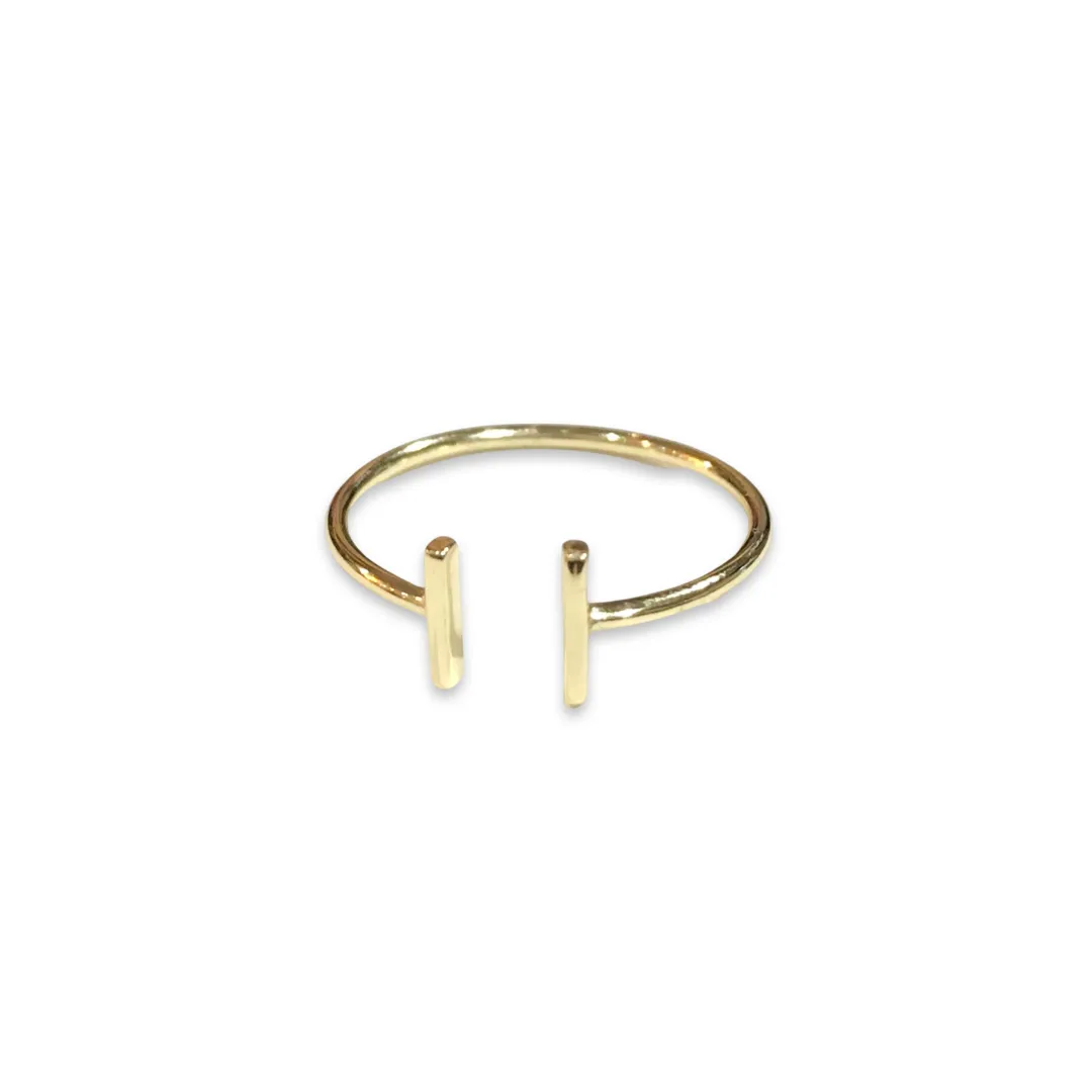 Tyra Double Bar Ring