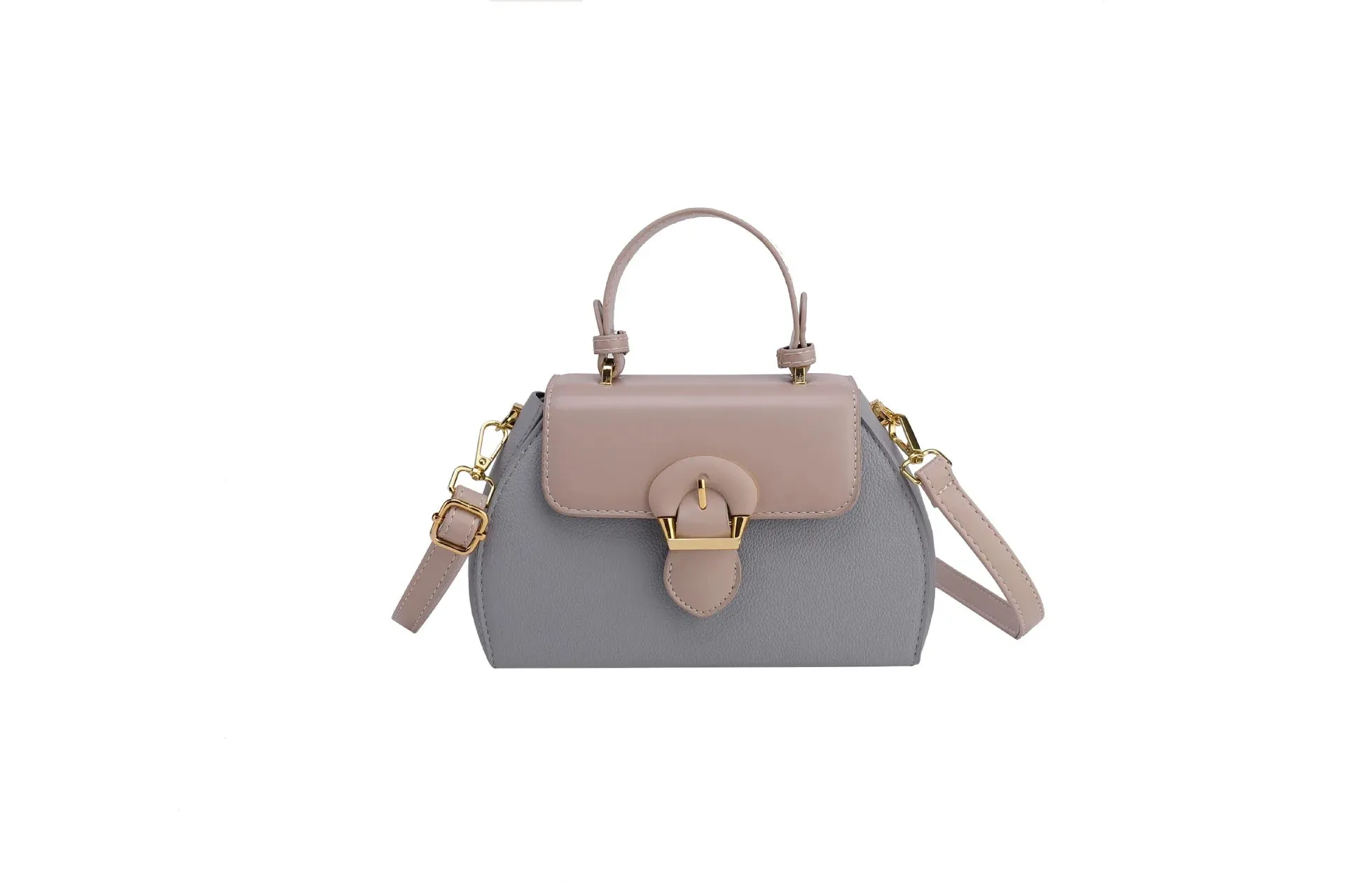 Uniwim Women Autumn Winter New Color Contrasting Diagonal Cross Bag Fashion Simple Splicing Handbag Korean Edition Single Shoulder Bag