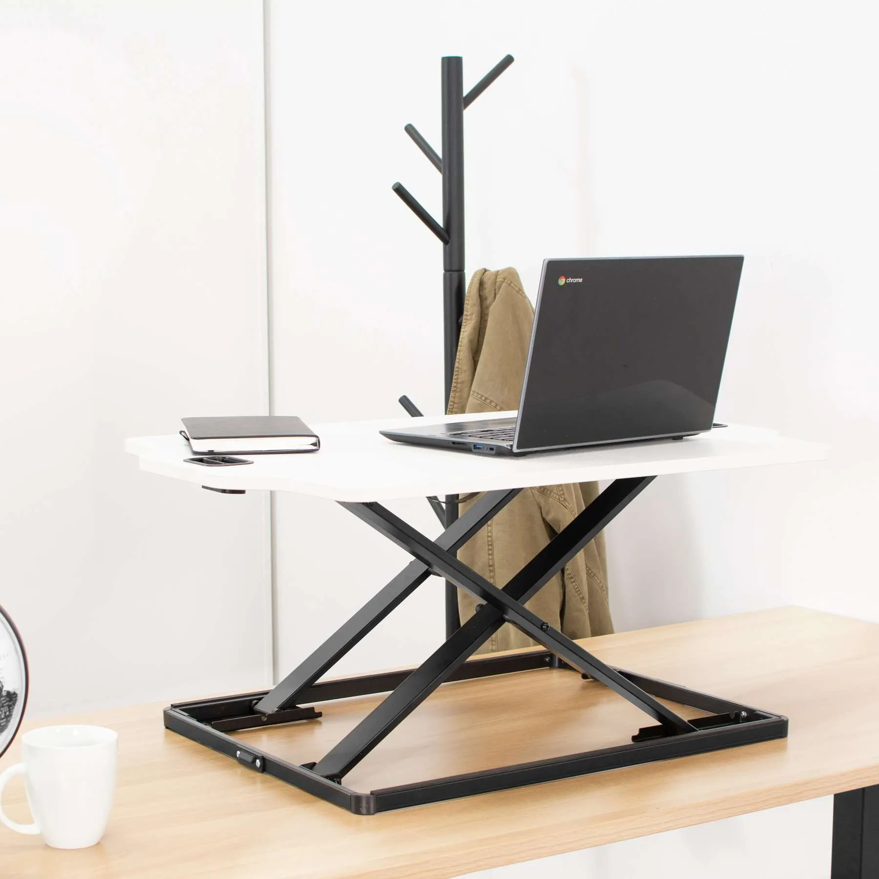 VIVO 27" Single Top Desk Riser, DESK-V000H, DESK-V000HB