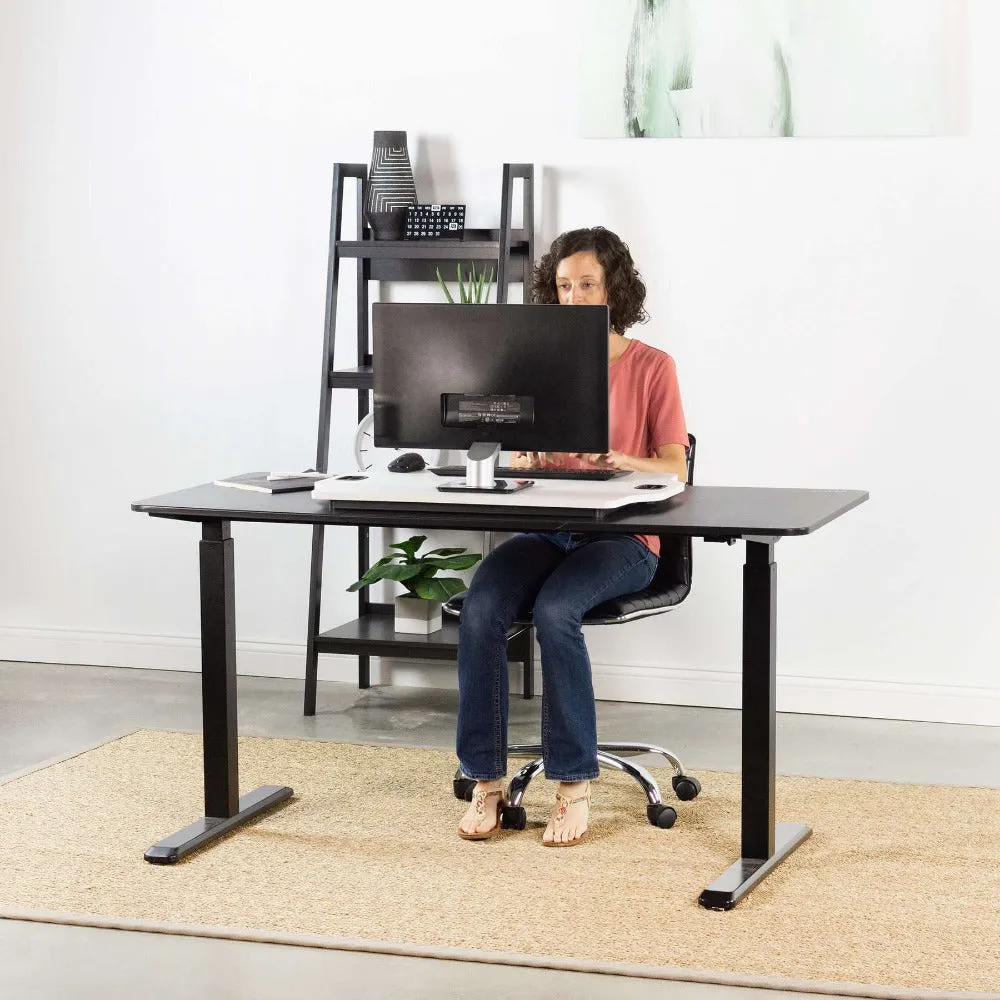 VIVO 27" Single Top Desk Riser, DESK-V000H, DESK-V000HB