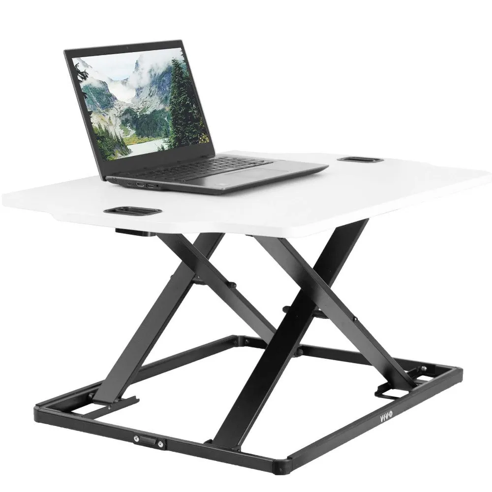VIVO 27" Single Top Desk Riser, DESK-V000H, DESK-V000HB