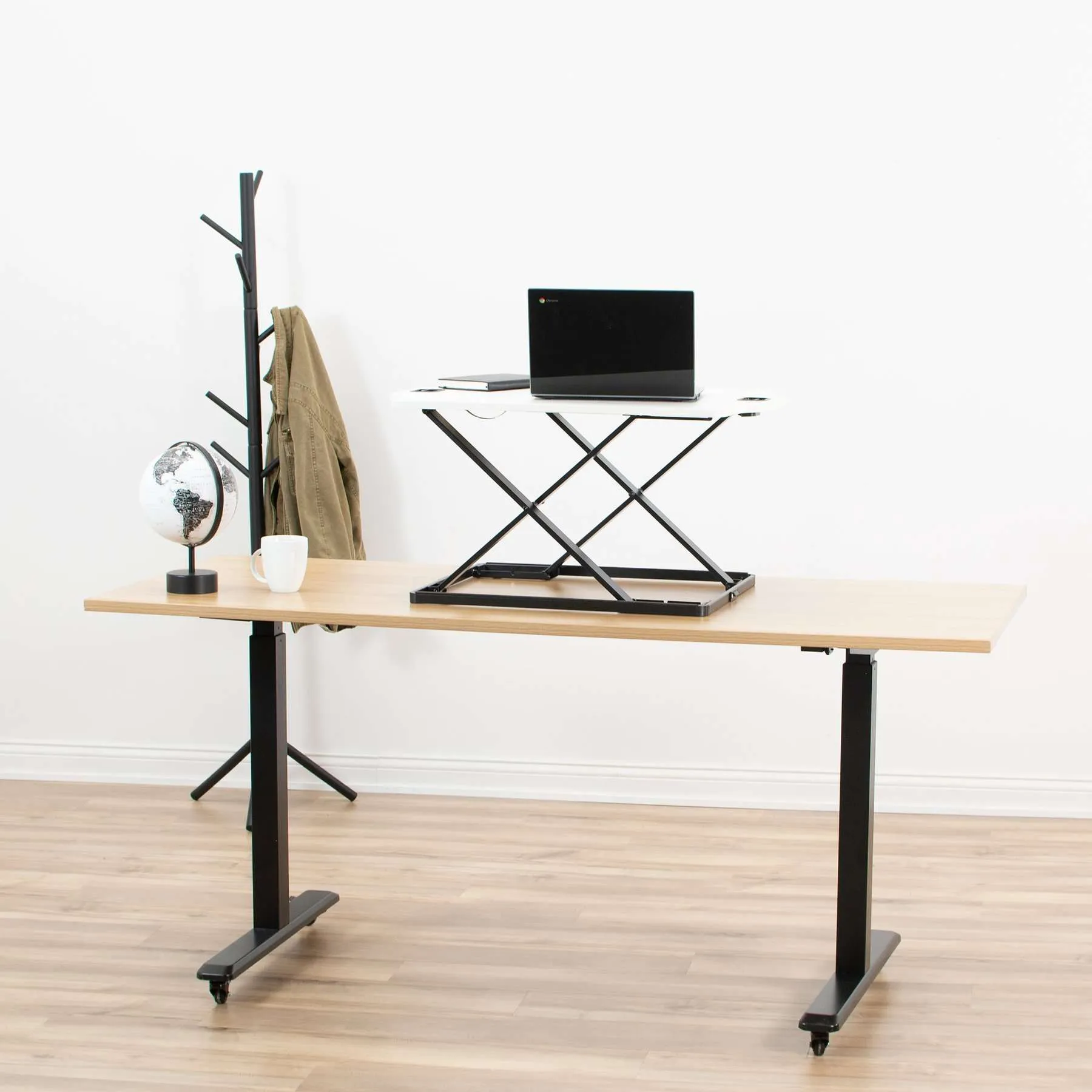 VIVO 27" Single Top Desk Riser, DESK-V000H, DESK-V000HB