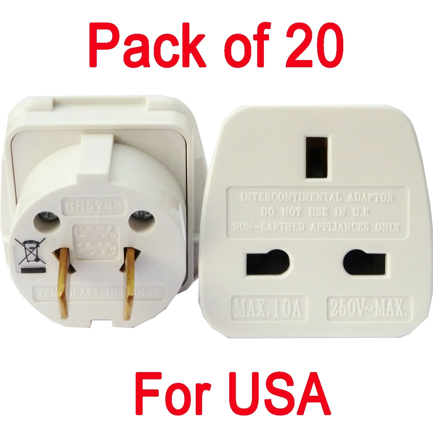 Wholesale Travel Adapter Plugs For UK, Europe and USA