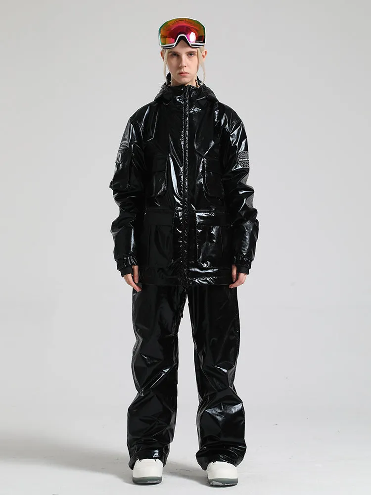 Women's Black Dazzling Ski Suit