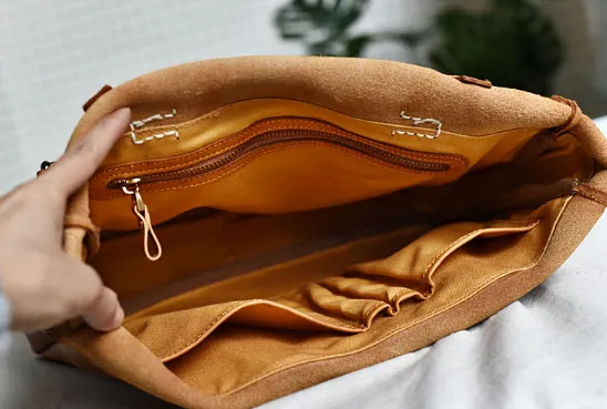 YAAGLE Men's Genuine Leather Leisure Briefcase Flap Handbag YG54