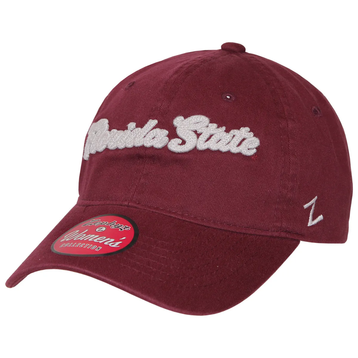 Zephyr Women's Script Florida State Adjustable Cap - Garnet