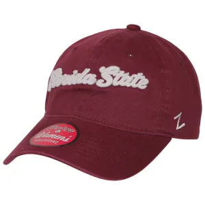 Zephyr Women's Script Florida State Adjustable Cap - Garnet