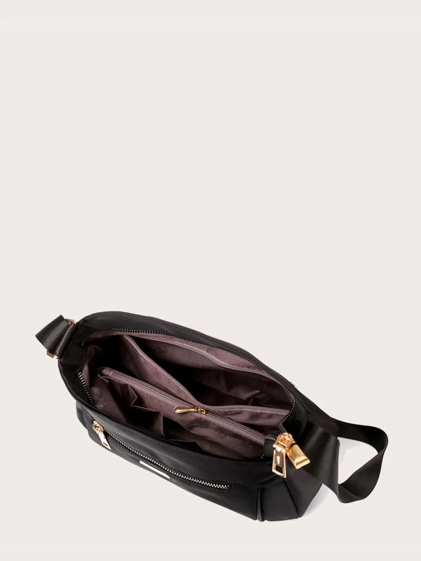 Zip Front Crossbody Bag