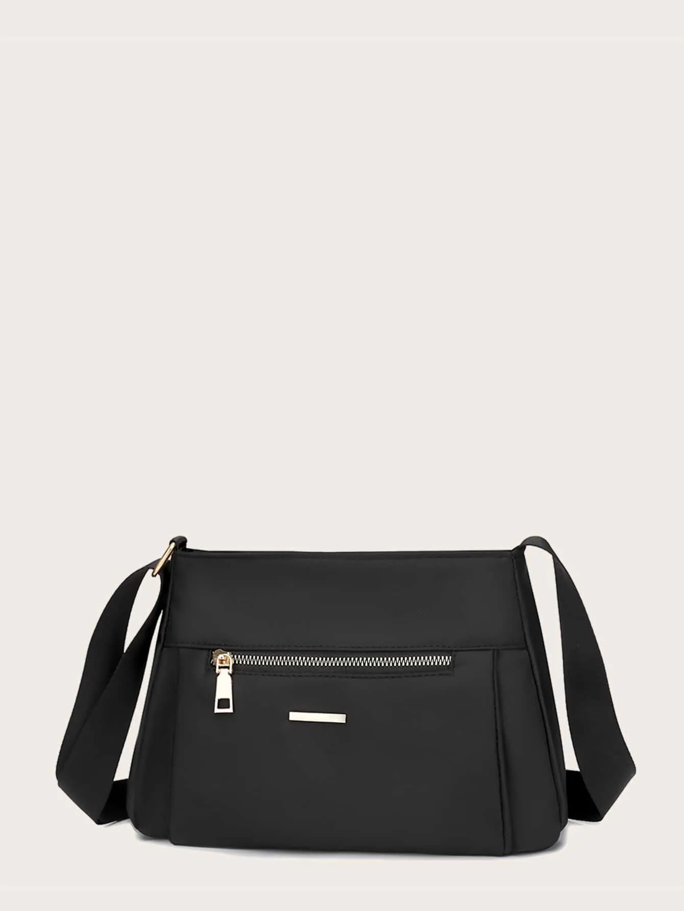 Zip Front Crossbody Bag