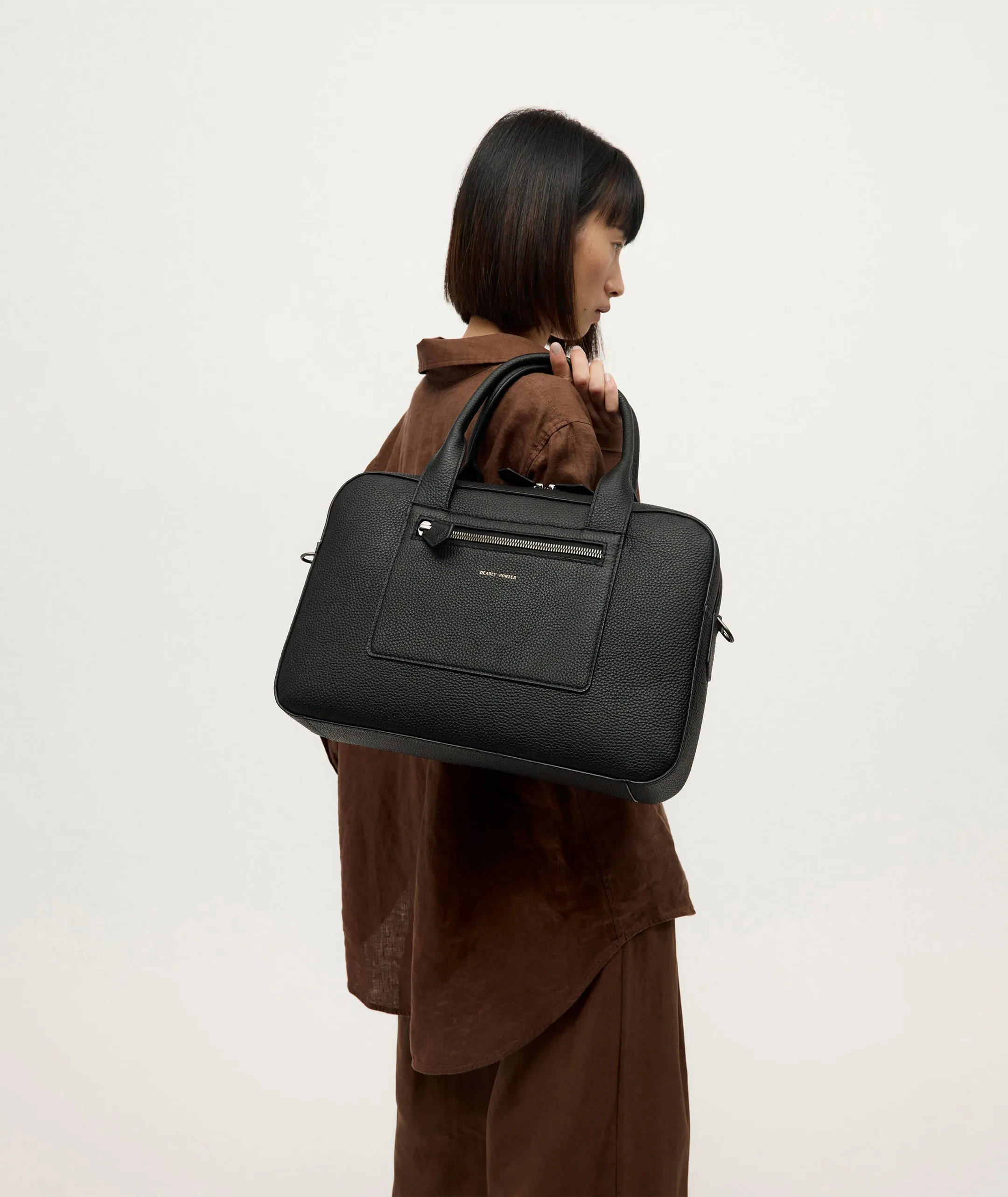 Zorro Briefcase - Black/Gunmetal