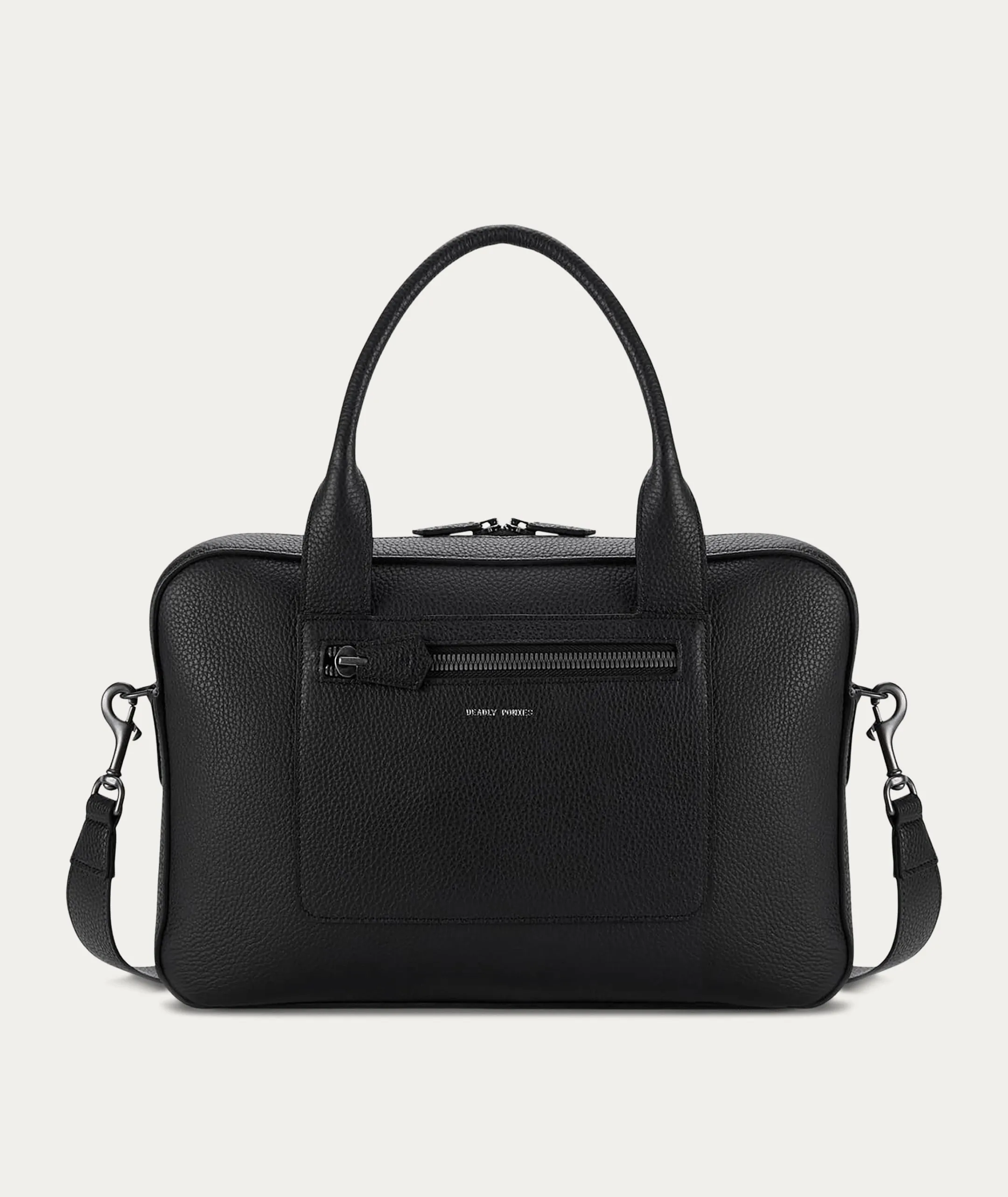Zorro Briefcase - Black/Gunmetal